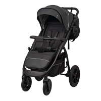 Коляска прогулочная Indigo EPICA XL AIR с сумкой  2025  Чёрный