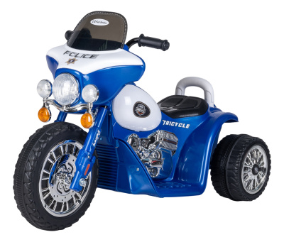 Детский электромобиль трицикл (2021) 6V4.5AH HL404 синий