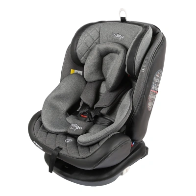 Автокресло Indigo  AERO ST-3 0-36 кг Isofix, 360 градусов  Серый