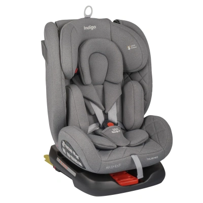 Автокресло Indigo TOURNEO S ISOFIX, 0+1+2+3 (0-36 кг)  Серый